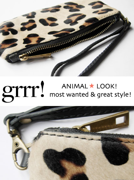 leo trend. leder purse im animal look