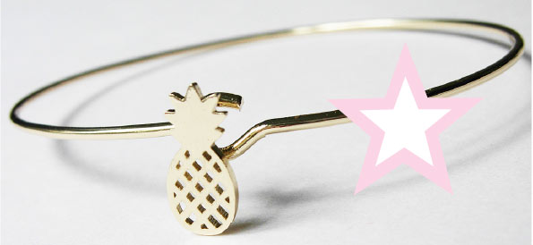 timi ananas armband in gold